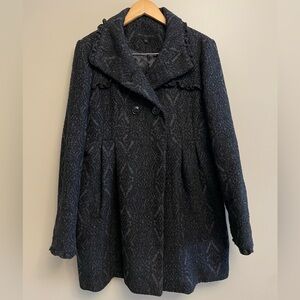 Steve Madden Wool Blend Peacoat Large